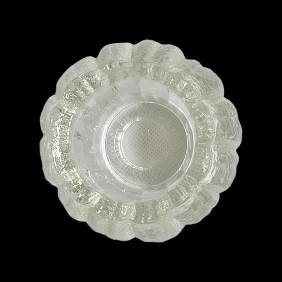 Avon Vintage 1982 Harvest Glow Candle Holder Heavy Glass Pumpkin with Lid - Picture 8 of 12